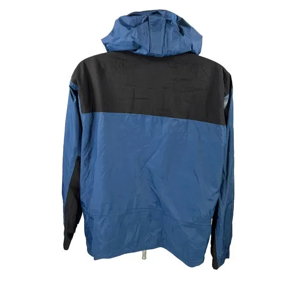 Timberland Weathergear Men's Blue/Black Hooded Windbreaker Jacket - L - Picture 2 of 4